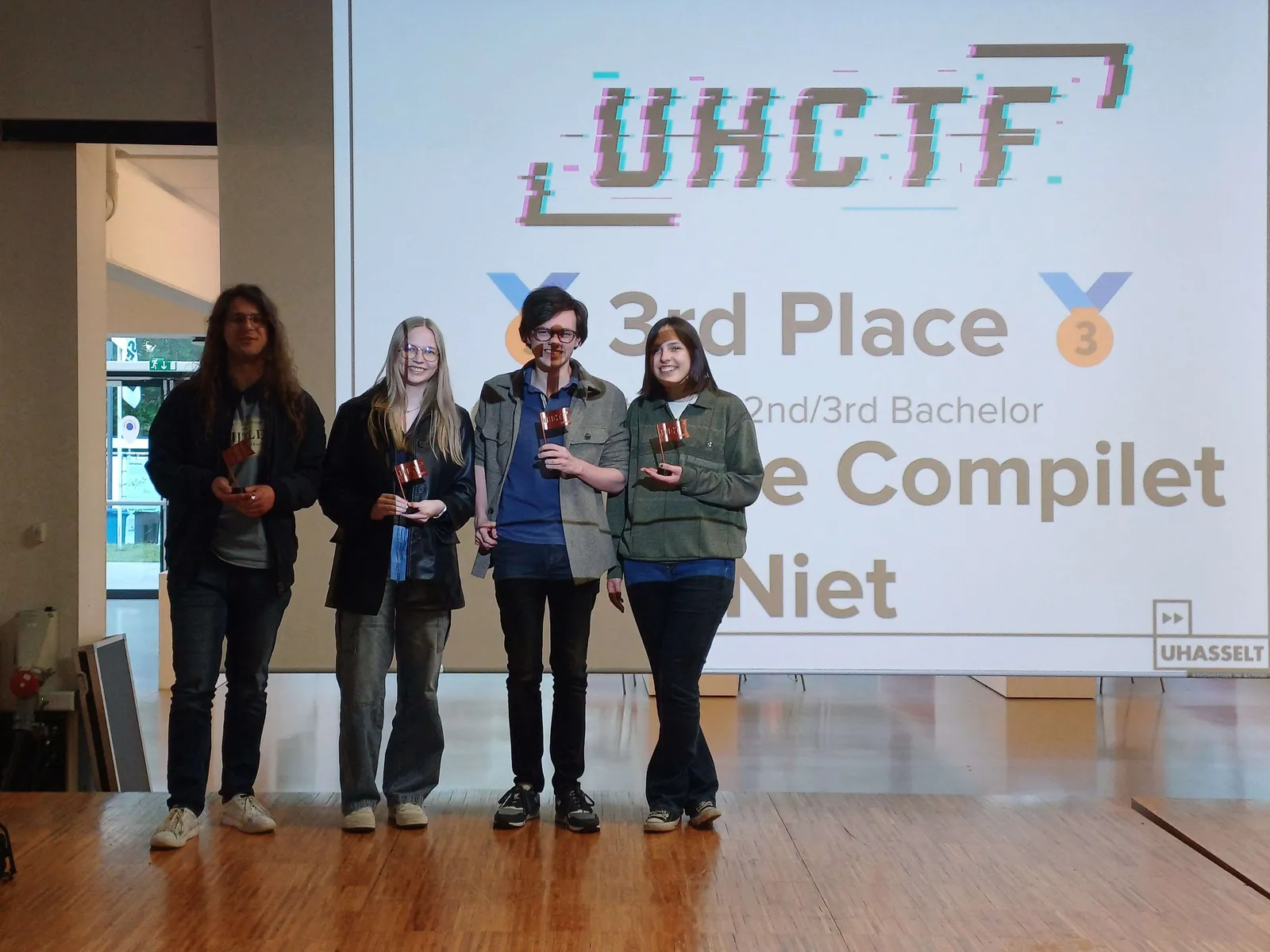 Podium photo of the UHCTF 2024 winners