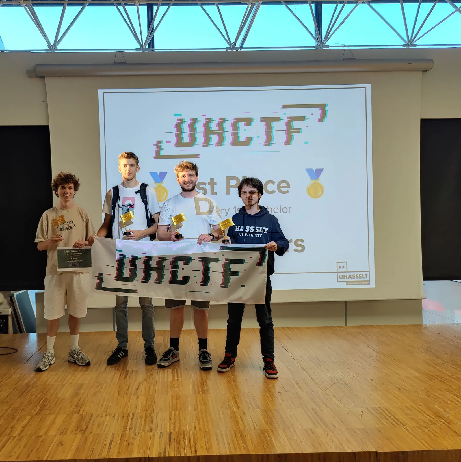 Podium photo of UHCTF 2025 winners