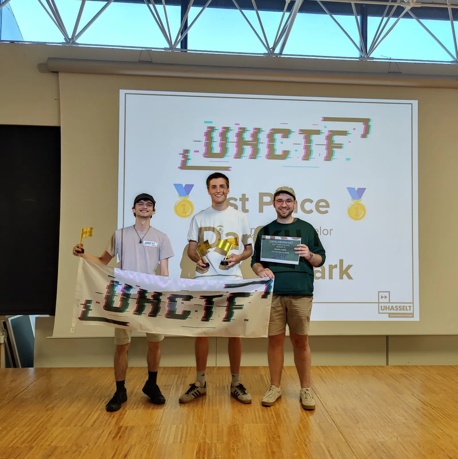 Podium photo of UHCTF 2025 winners