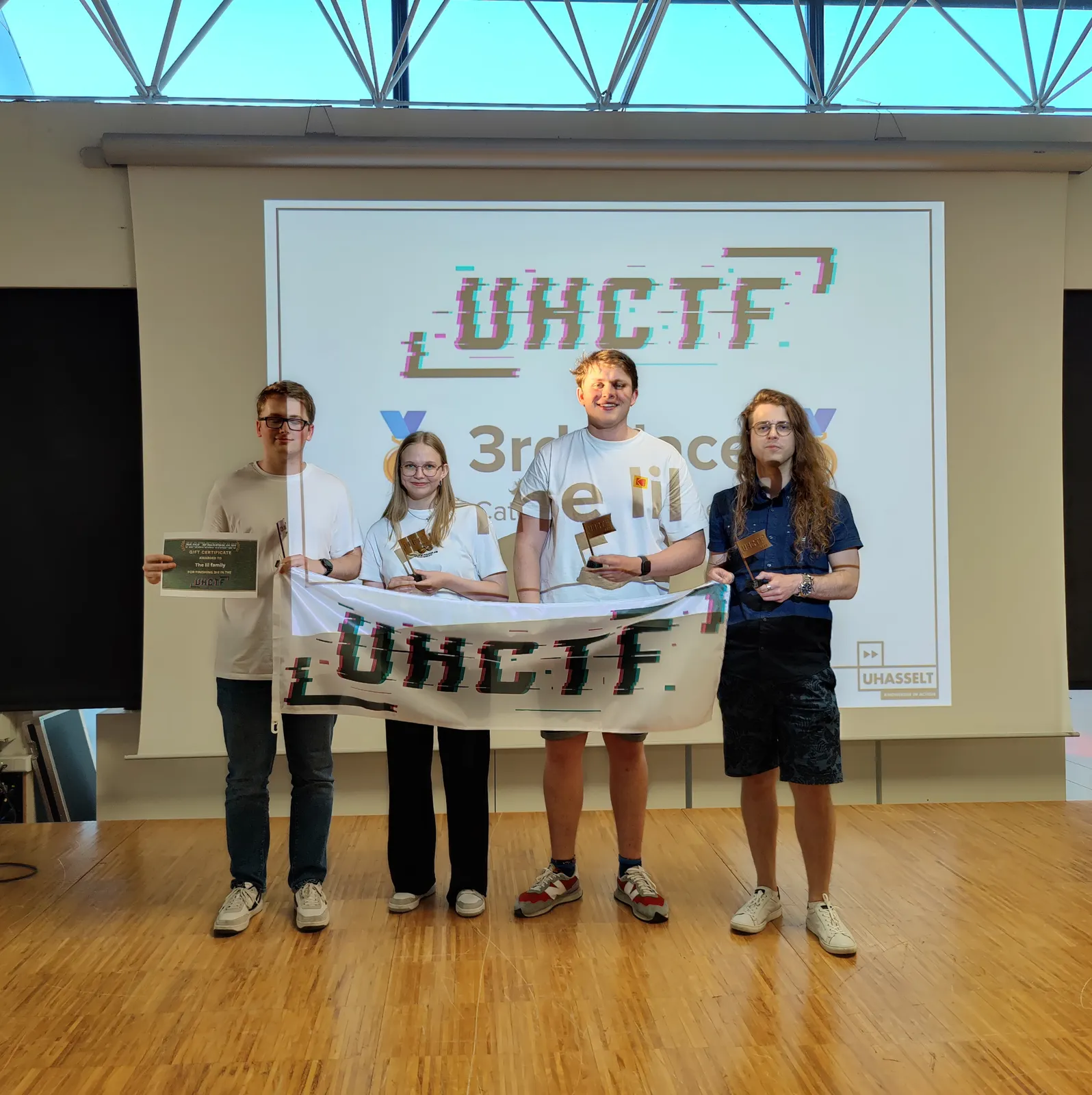 Podium photo of UHCTF 2025 winners