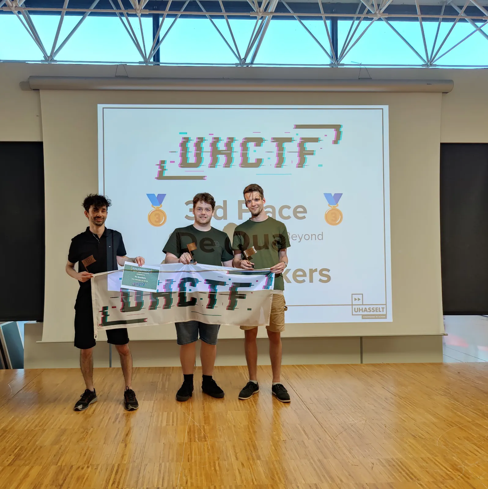 Podium photo of UHCTF 2025 winners