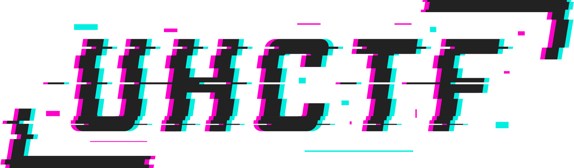 UHCTF logo with a glitch in the letters